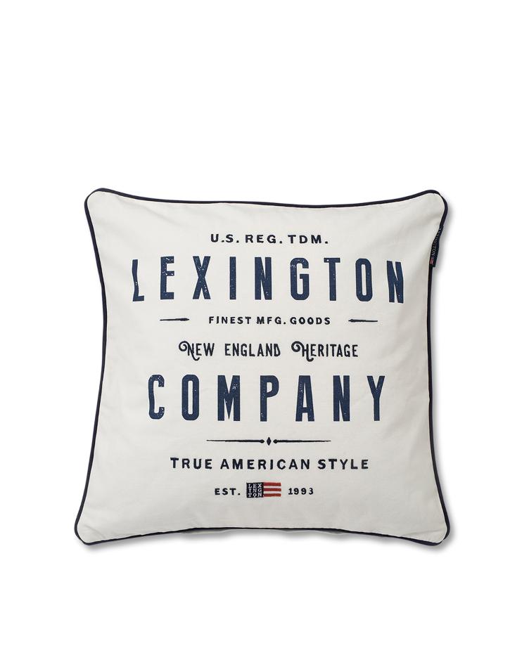Lexington White Logo Sham