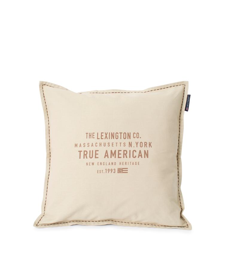 True American Cotton Canvas Pillow Cover 50x50