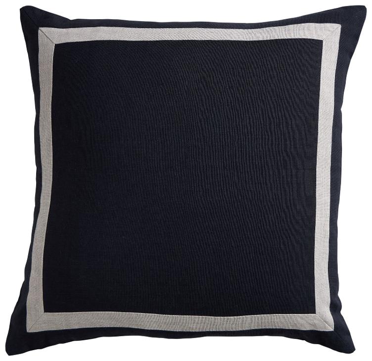 Linen Florence Black 50x50